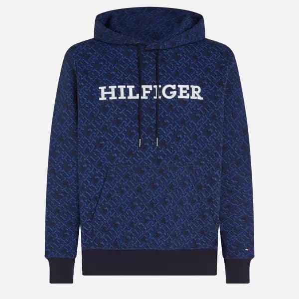 Tommy Hilfiger Big & Tall Jacquard-Cotton Hoodie - 3XL