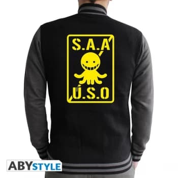 Assassination Classroom - S.A.A.U.S.O Mens Large Hoodie - Black
