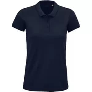 SOLS Womens/Ladies Planet Organic Polo Shirt (L) (French Navy)