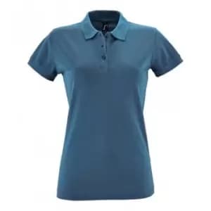 SOLS Womens/Ladies Perfect Pique Short Sleeve Polo Shirt (L) (Slate Blue)
