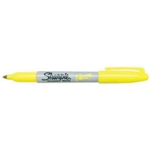 Sharpie Neon Permanent Marker Yellow Pack of 12