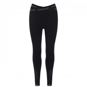 Calvin Klein Performance Logo Waist Tights - 007 CK Black