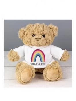 Personalised Rainbow T-Shirt Teddy Bear