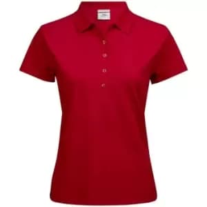 Tee Jays Womens/Ladies Luxury Stretch Polo Shirt (L) (Red)