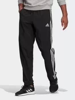 adidas Aeroready Essentials Elastic Cuff 3-stripes Tracksuit Bottoms, Black/White Size M Men