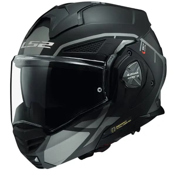 LS2 FF901 Advant X Metryk Matt Titanium Modular Helmet Size 2XL