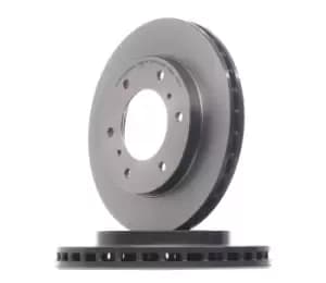 PAIR PAINTED BREMBO BRAKE DISCS 09.9996.11