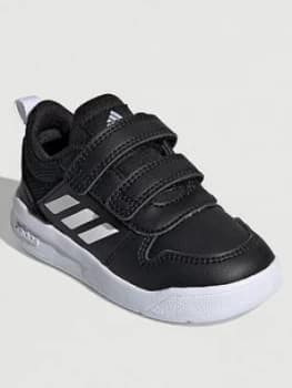 adidas Tensaur Infants, Black/White, Size 4