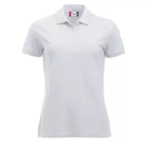 Clique Womens/Ladies Manhattan Polo Shirt (L) (White)