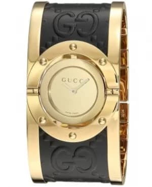 Gucci Twirl Gold Dial Womens Watch YA112444 YA112444