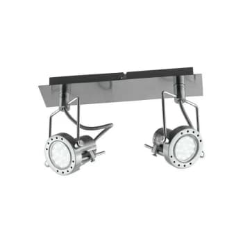 Fan Europe Lighting - Fan Europe SPOT LED 2 Light Twin Spotlight Nickel 400lm 2700K 34x16cm