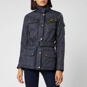 Barbour International Womens Polarquilt Jacket - Navy - UK 12