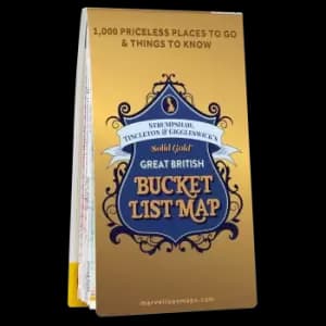 ST&G's Solid Gold Great British Bucket List Map