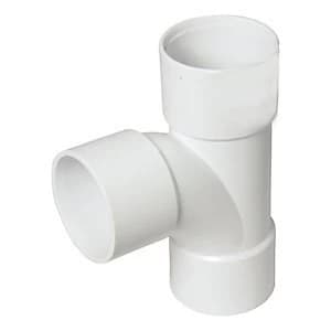 FloPlast WS22W Solvent Weld Waste 92.5 Deg Tee - White 32mm