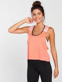 Nike Training Crossover Tank Top Crimson Crimson Size L Women