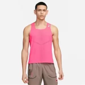 Nike Dri-FIT ADV AeroSwift Mens Racing Singlet - Pink