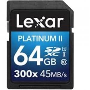Lexar 64GB SDXC 300X 45MBs Class 10