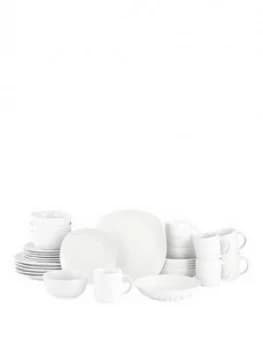 Waterside 30 Piece White Everyday Dinner Set