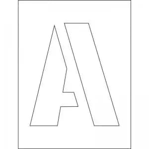 250mm Number Stencil Kit