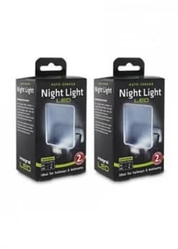 Integral Auto Sensor Dusk to Dawn LED Night Light Plug In Pack of 2