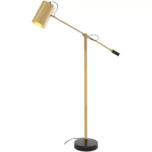 Interiors By Premier Floor Lamp - Black/Gold Finish