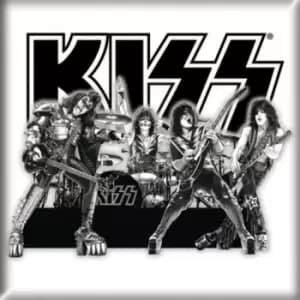KISS - Graphite Band Fridge Magnet