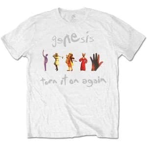 Genesis - Turn It On Again Unisex Large T-Shirt - White