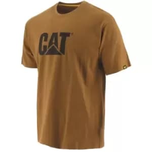 Caterpillar Mens Trademark Logo T-Shirt (4XL) (Bronze)