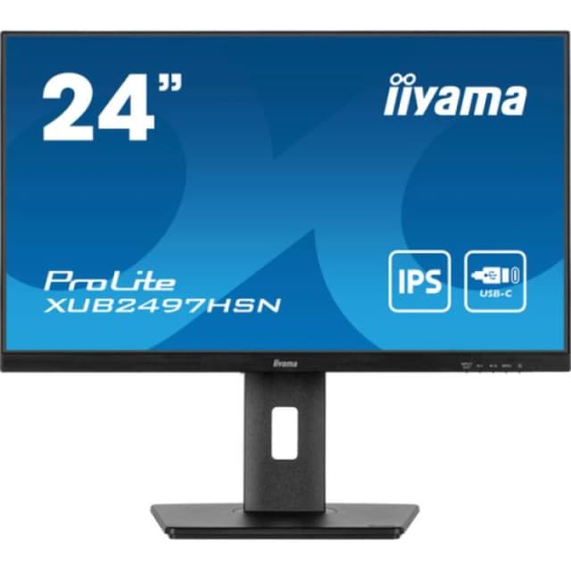 iiyama ProLite XUB2497HSN 24 IPS Full HD 100Hz 1ms USB-C Monitor XUB2497HSN-B2 Black
