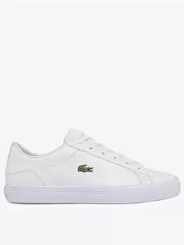 Lacoste Womens Lerond BL Leather and Synthetic Trainers Size 7 UK White