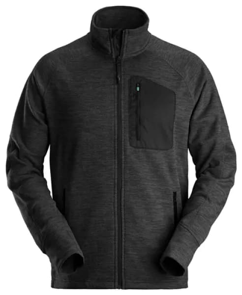 Snickers FlexiWork Fleece Jacket - Black - L