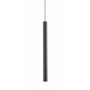 Loya Integrated LED Pendant Ceiling Light, Matt Black, 450lm 3000K