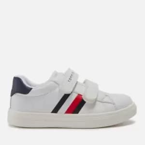 Tommy Hilfiger Kids Faux Leather Trainers - UK 7 Toddler