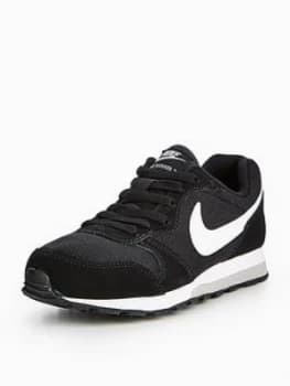 Nike MD Runner 2 Junior Trainer - Black/White , Black/Grey/White, Size 3