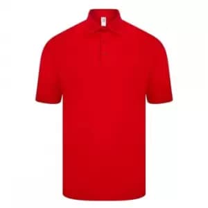 Casual Classics Mens Original Tech Pique Polo Shirt (L) (Red)