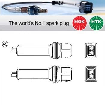 1x NGK NTK Oxygen O2 Lambda Sensor OZA446-E48 OZA446E48 (0280)