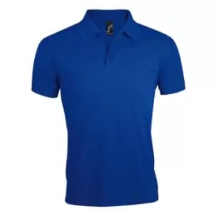 SOLs Mens Prime Pique Plain Short Sleeve Polo Shirt (3XL) (Royal Blue)