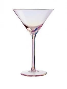 Premier Housewares Frosted Deco Martini Glass Set Of 2