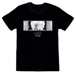 Star Wars Unisex Adult Obi Wan Kenobi T-Shirt (M) (Black/White)