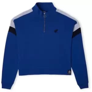 Ravenclaw House Womens Funnel Neck Cropped Sweater - Navy - S