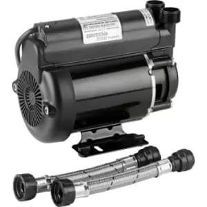 Bristan 2.0 Bar Single End Shower Pump - Black