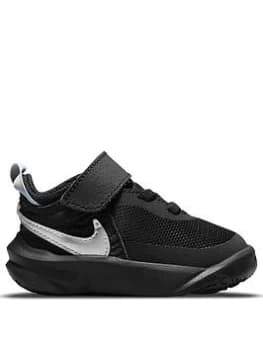 Nike Team Hustle D 10 - Black/Metallic Silver, Black/Metallic Silver, Size 5.5