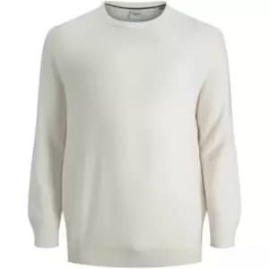 Jack and Jones Knit Crew Plus Size - White