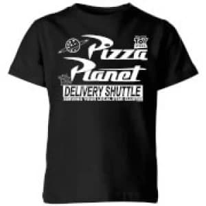 Toy Story Pizza Planet Logo Kids T-Shirt - Black - 11-12 Years