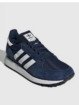 adidas Originals Forest Grove Trainers - Navy, Size 6, Men