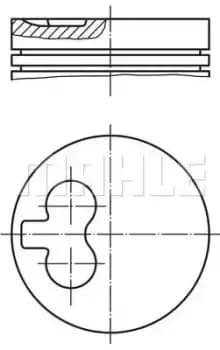 Piston 0392401 by MAHLE Original