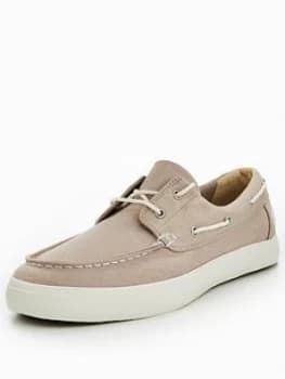 Timberland Union Wharf 2 Eye Boat Shoe Beige Size 7 Men