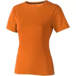 Elevate Womens/Ladies Nanaimo Short Sleeve T-Shirt (L) (Orange)