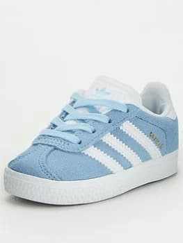 Adidas Originals Gazelle Infant Trainers - Light Blue