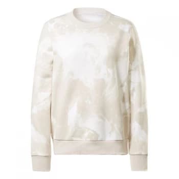 Reebok Meet You There AOP Tie Dye Crew Sweater Womens - Stucco